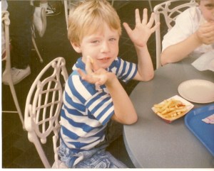 Dinning on my favorite food. French Fries!