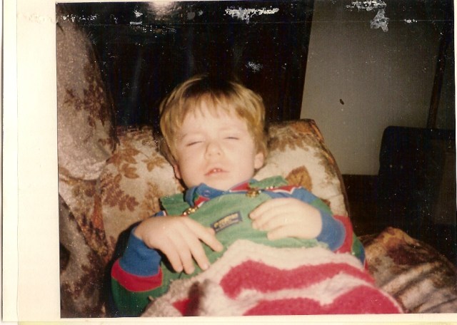 And finally...me asleep.
