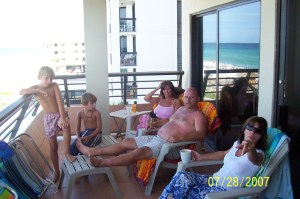 From left to right. Christian, Caleb, My mother, Chris, and my Aunt.